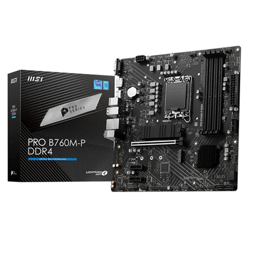 MSI Pro B760M-P DDR4 Motherboard ( 3 YEARS WARRANTY)