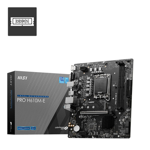 MSI H610M-E Pro DDR5 Motherboard ( 3 YEARS WARRANTY)