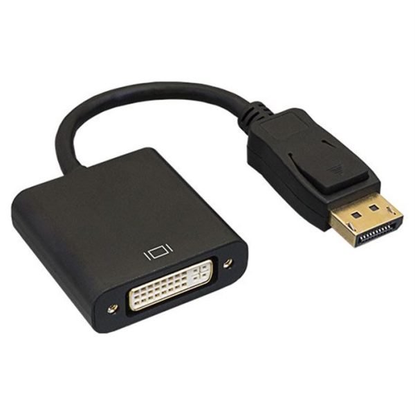 DisplayPort Male to DVI-D Female Adapter Cable with Latches 6.3"