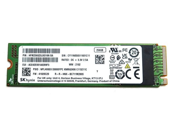 USED 256GB NVME SSD