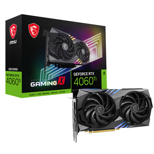 MSI GEFORCE RTX 4060 TI GAMING X 8GB GDDR6X SLIM GRAPHICS CARD
