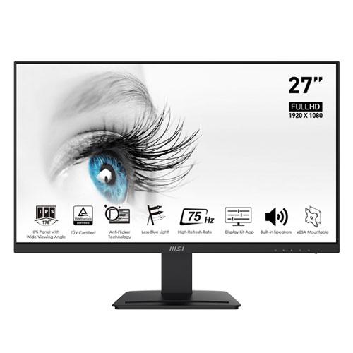 MSI Pro MP273A 27” 100Hz IPS FHD Ultra Slim Frameless Monitor