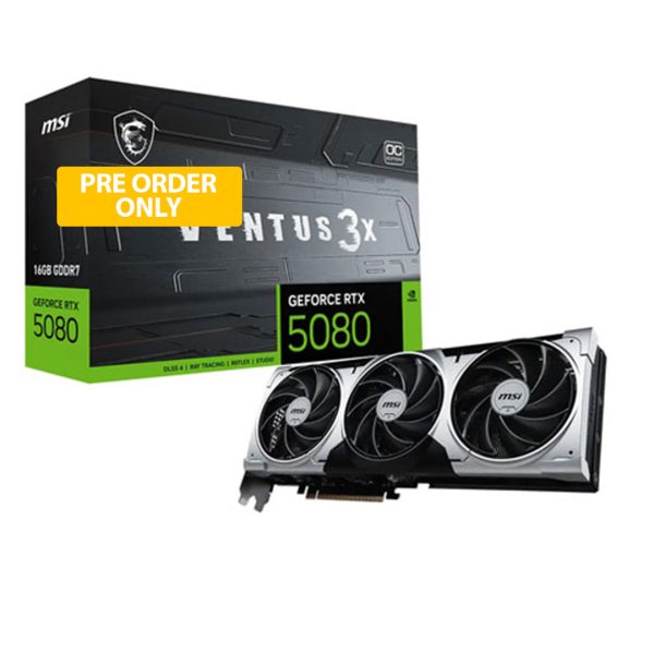 MSI Geforce RTX 5080 Ventus OC 3X 16GB GDDR7X Graphic Card
