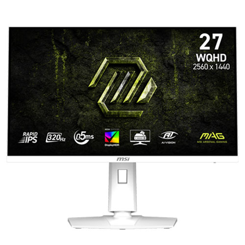 MSI MAG 274QRFW X32 27" Inch WQHD (2560 X 1440) 320HZ IPS AMD FreeSync White Gaming Monitor (3 Years Warranty)
