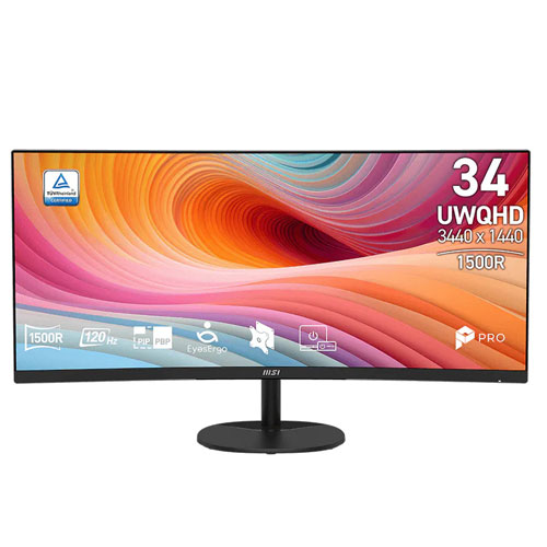 MSI PRO MP341CQ E12 34" UWQHD 120Hz Business & Productivity Monitor (3 Years Warranty)