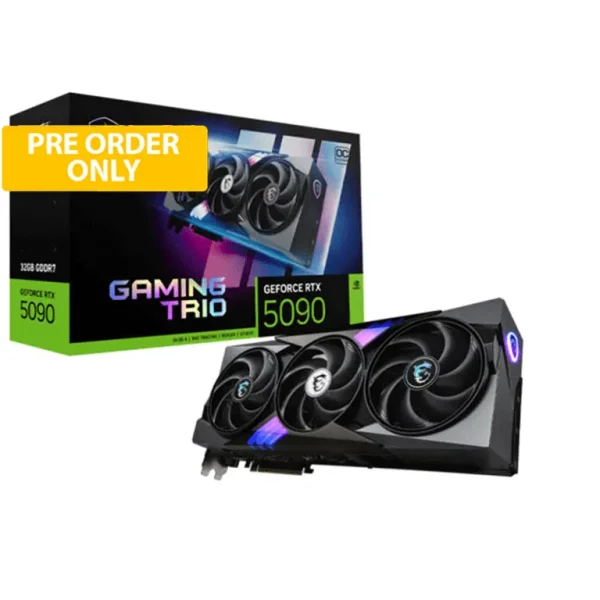 MSI Geforce RTX 5090 Gaming Trio OC 32GB GDDR7X Graphics Card (3 YEARS WARRANTY)