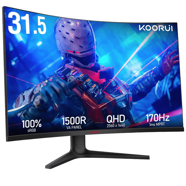 KOORUI 32E6QC 170HZ 32 INCH 2K 2560×1080 1500R CURVER GAMING MONITOR