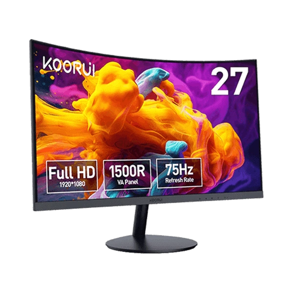 KOORUI 27" 27N5CA Curved VA Monitor 75HZ